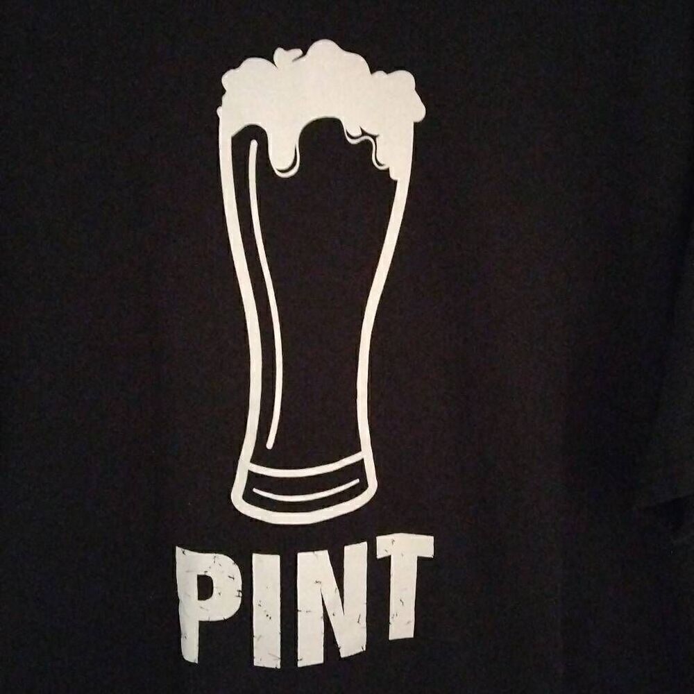 Big Pint Tshirt, XLarge, Black, Delta,
